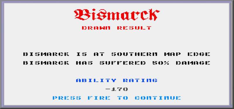 Bismarck 1988 war game