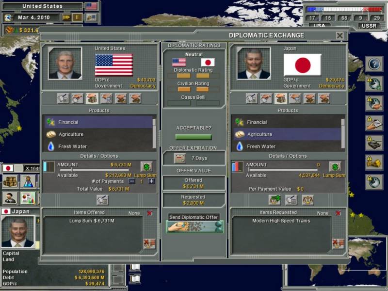 Supreme Ruler: Cold War 2011 war game