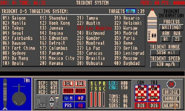 SeaLance 1989 war game